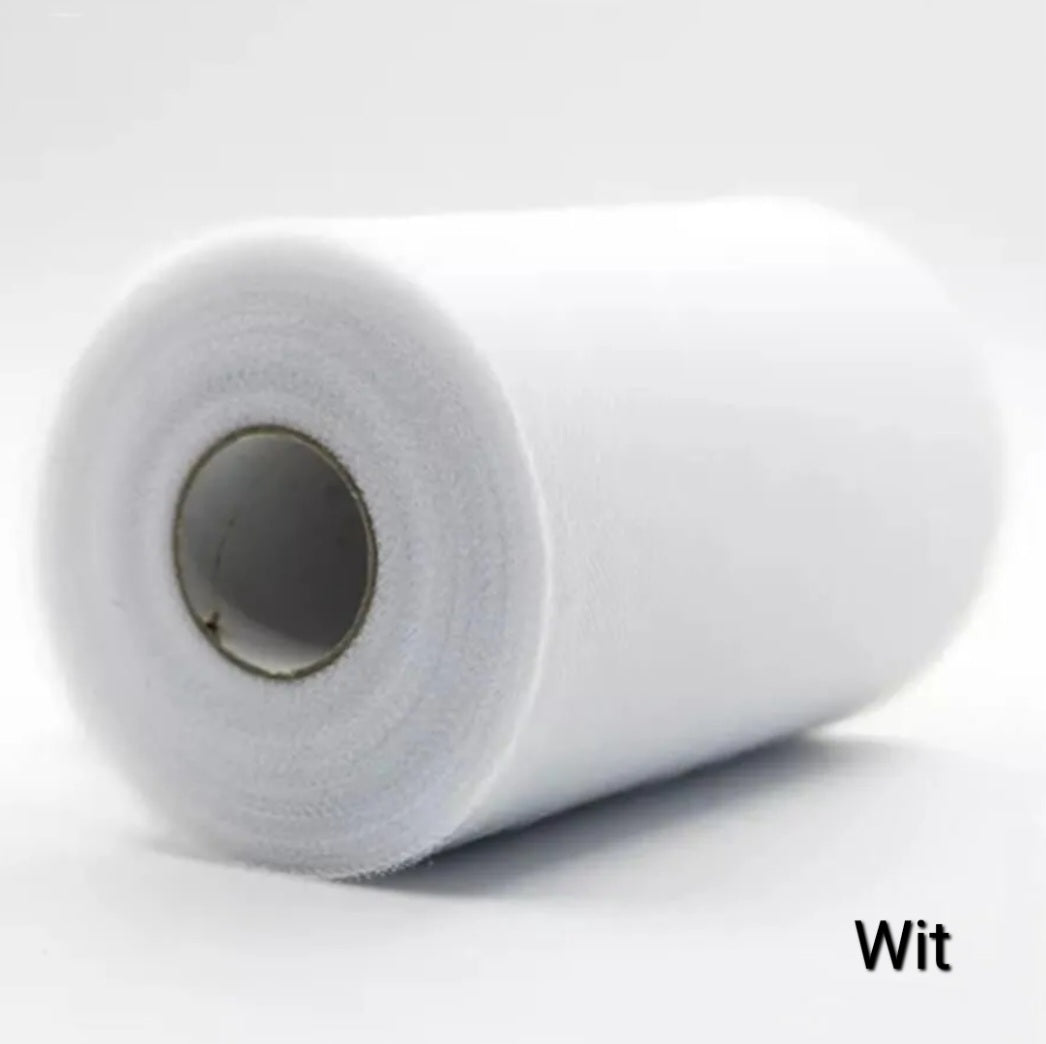 15cm Tule - Prijs per meter  (Diverse kleuren)