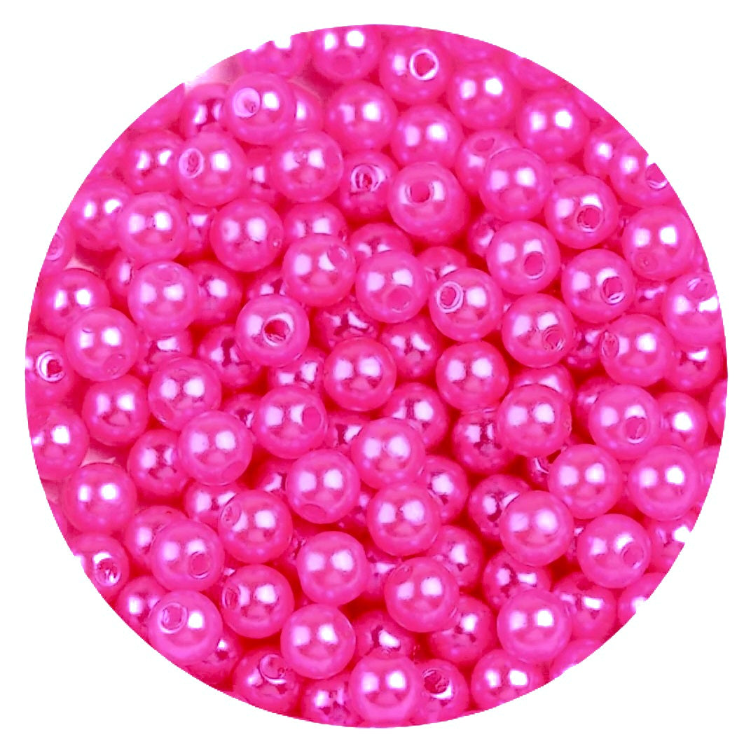 10g Acryl parelkralen 4mm - Diverse kleuren