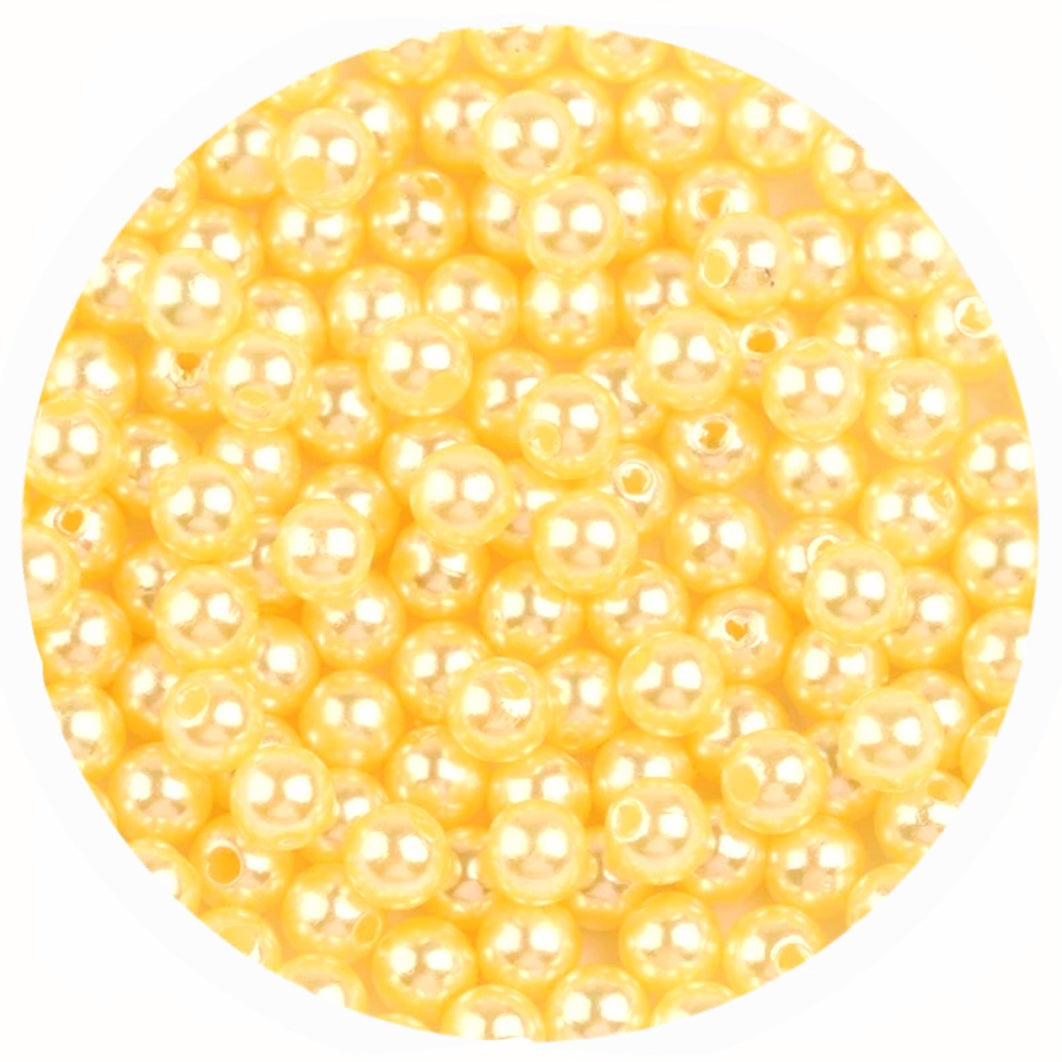 10g Acryl parelkralen 4mm - Diverse kleuren