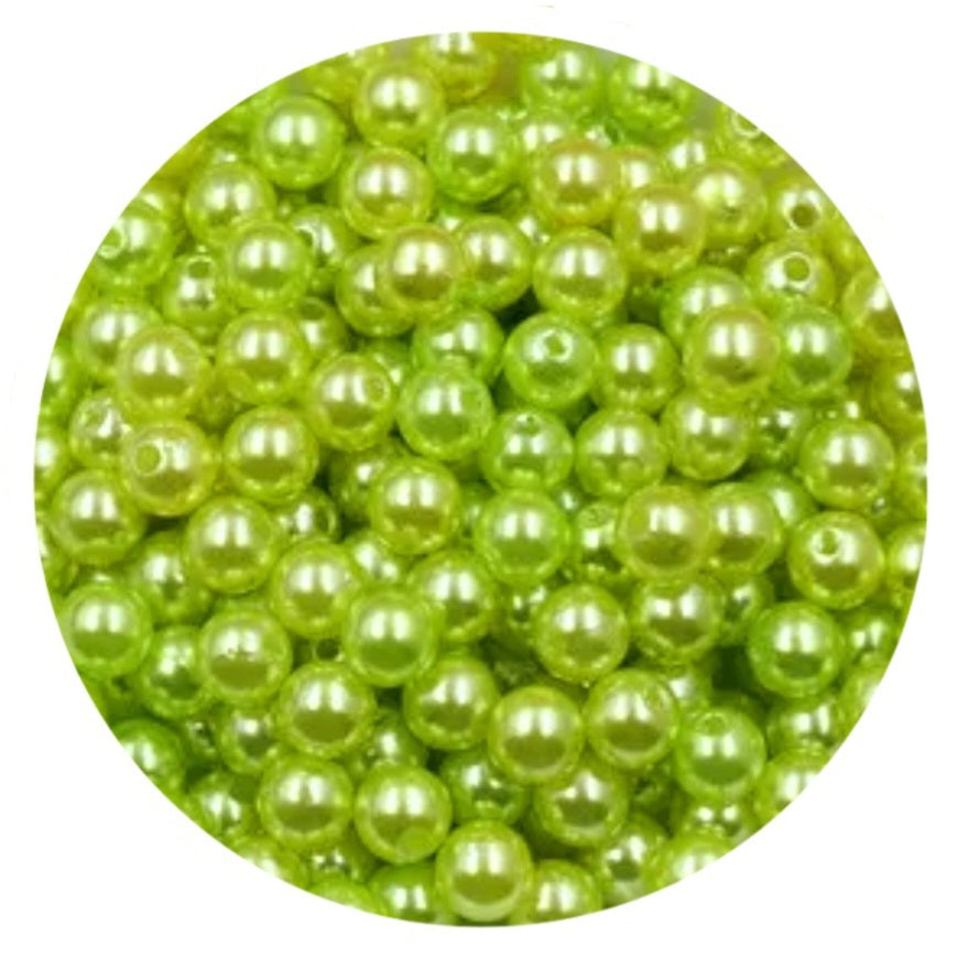 10g Acryl parelkralen 4mm - Diverse kleuren
