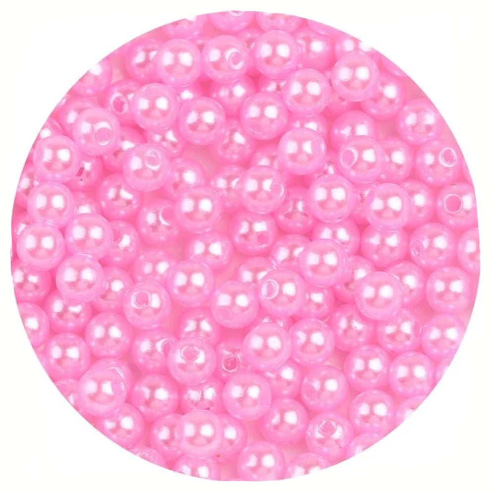 10g Acryl parelkralen 4mm - Diverse kleuren