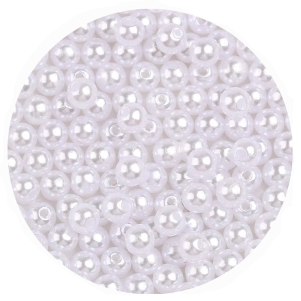 10g Acryl parelkralen 4mm - Diverse kleuren