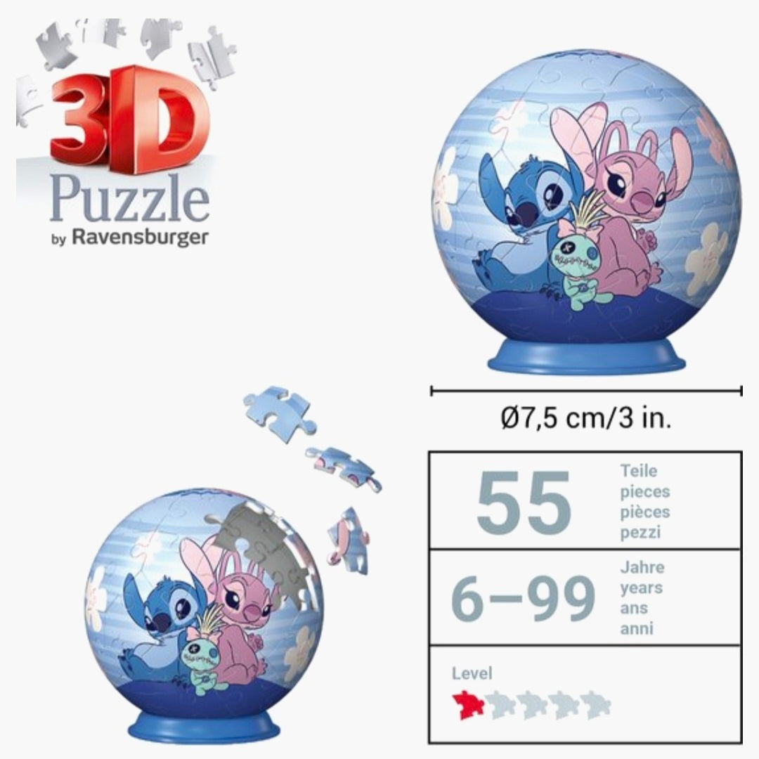 Ravensburger: 3D ball puzzel - Lilo & Stitch