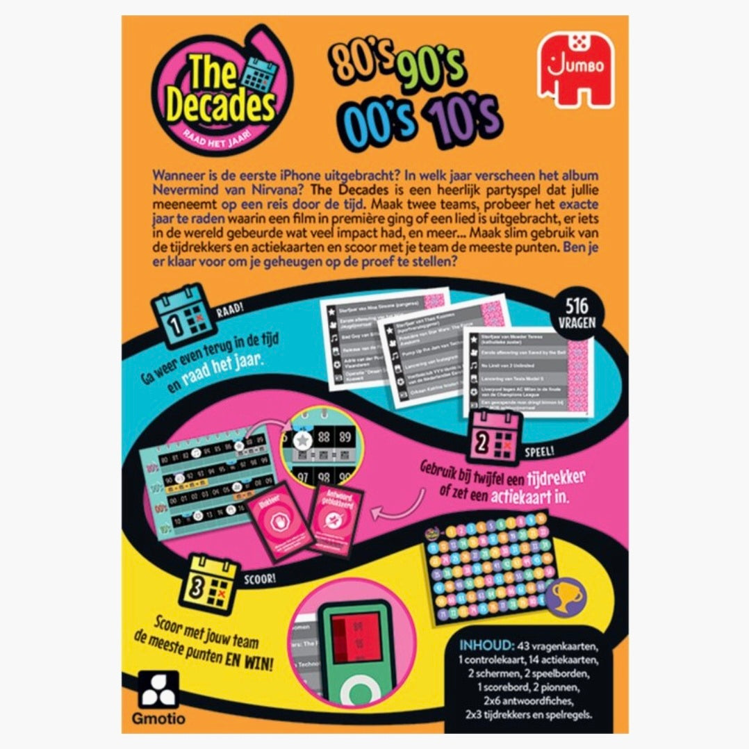 Jumbo: Decades - Bordspel