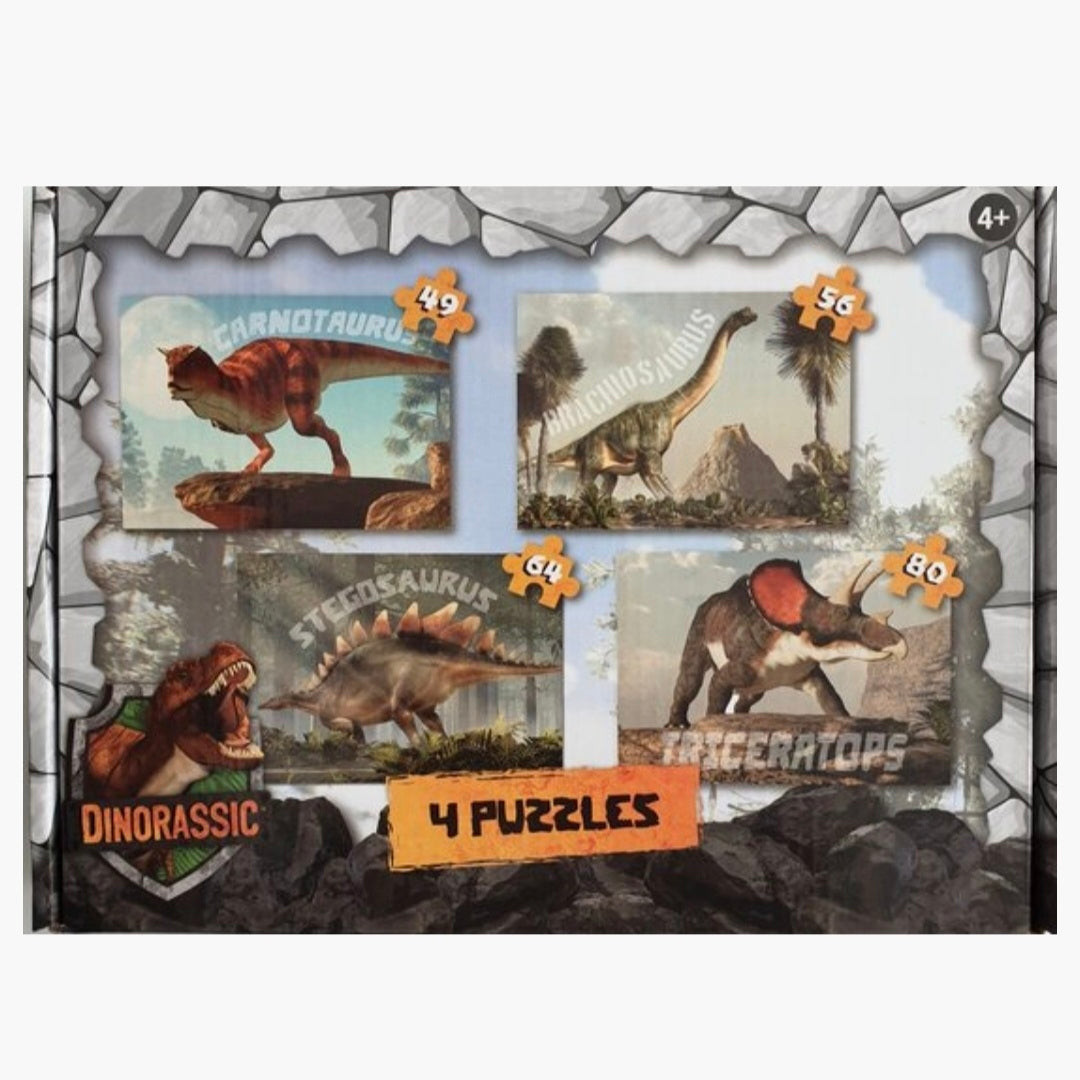 Dinorassic 4 in 1 Puzzel - Dinosaurus - Dino