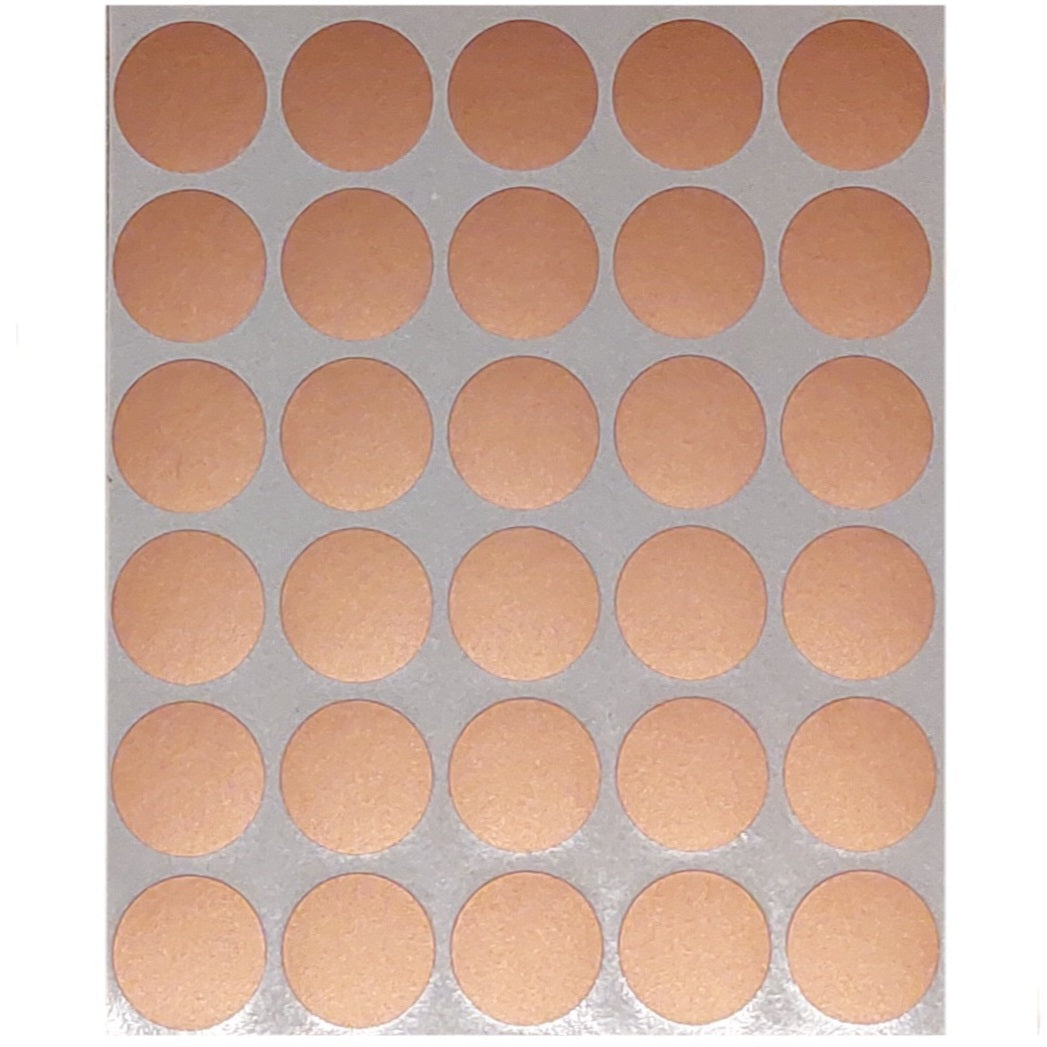 2cm Ronde Etiket stickers - 30 stuks - Metallic kleuren