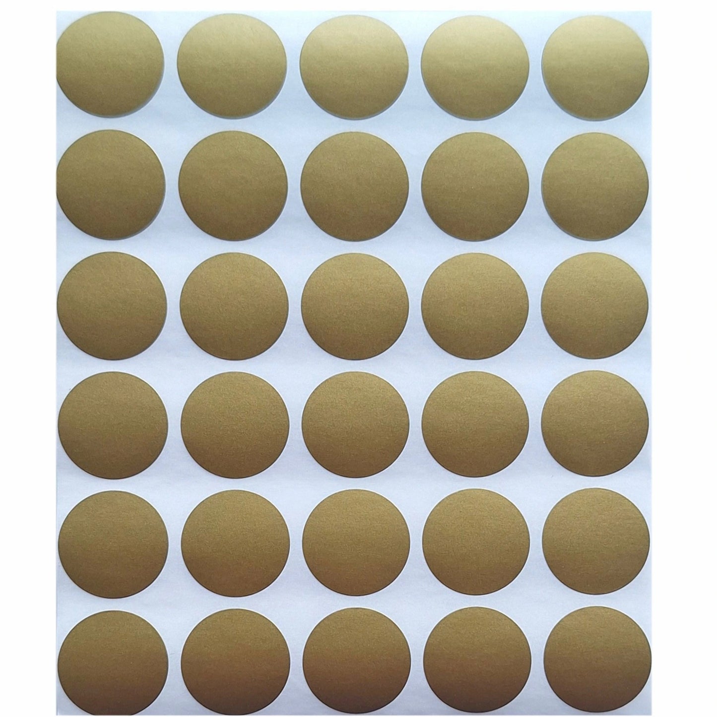 2cm Ronde Etiket stickers - 30 stuks - Metallic kleuren