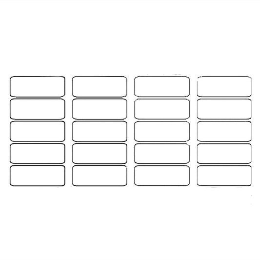 100 Etiketten 10x20mm