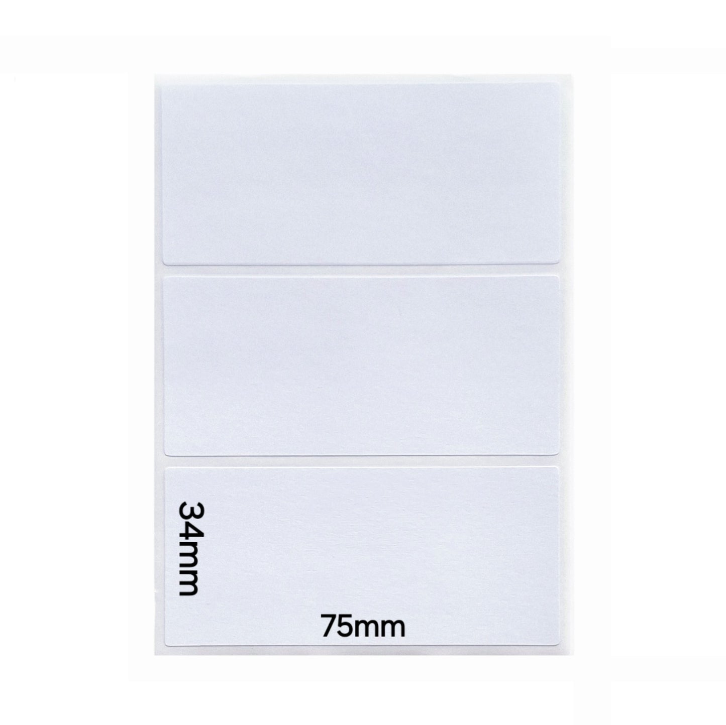 Witte etiketten 34x75mm (30 stuks)