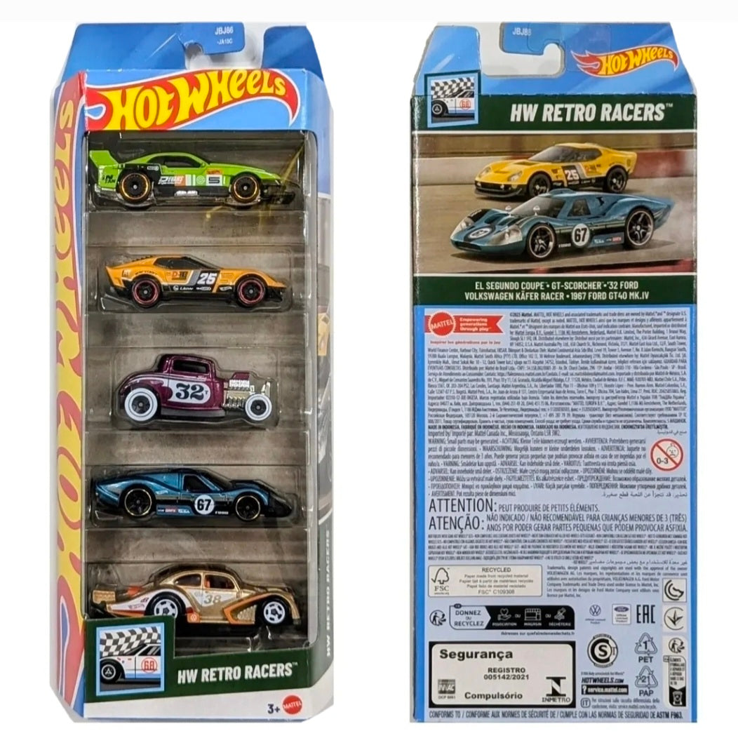 Hot Wheels: HW Retro Racers 5-Pack