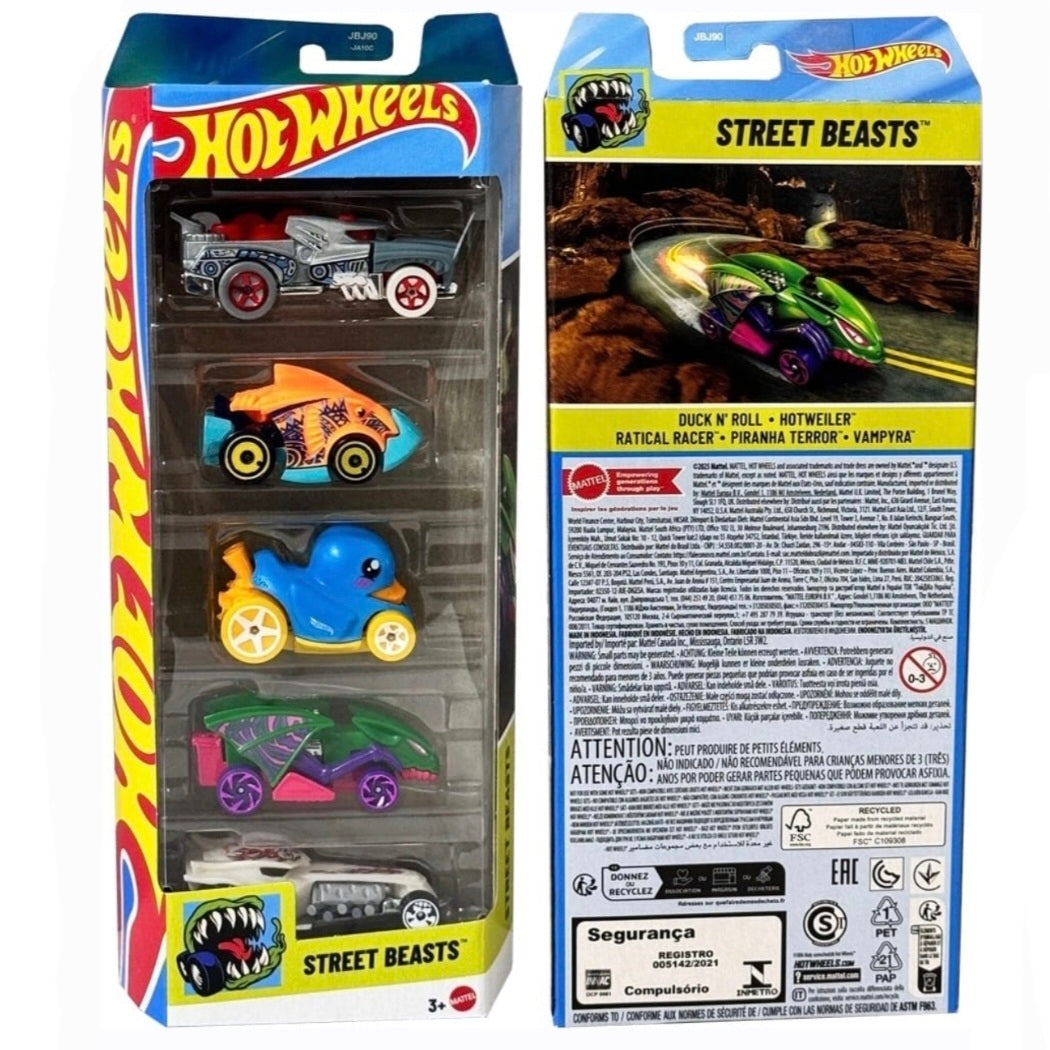 Hot Wheels: Street Beasts 5-Pack
