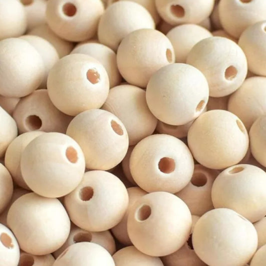 16mm Houten kralen (10 stuks)