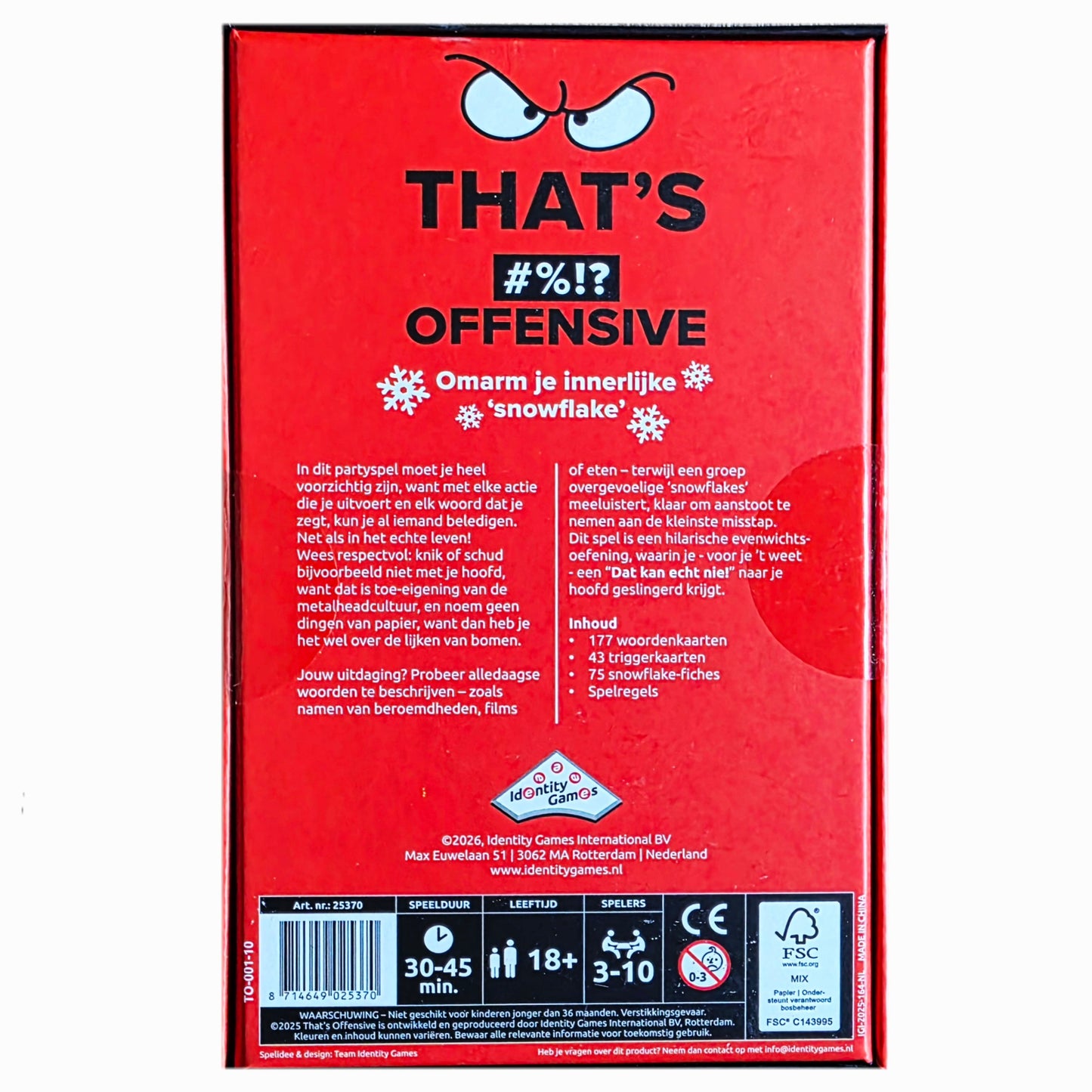 Identity Games: That's Offensive