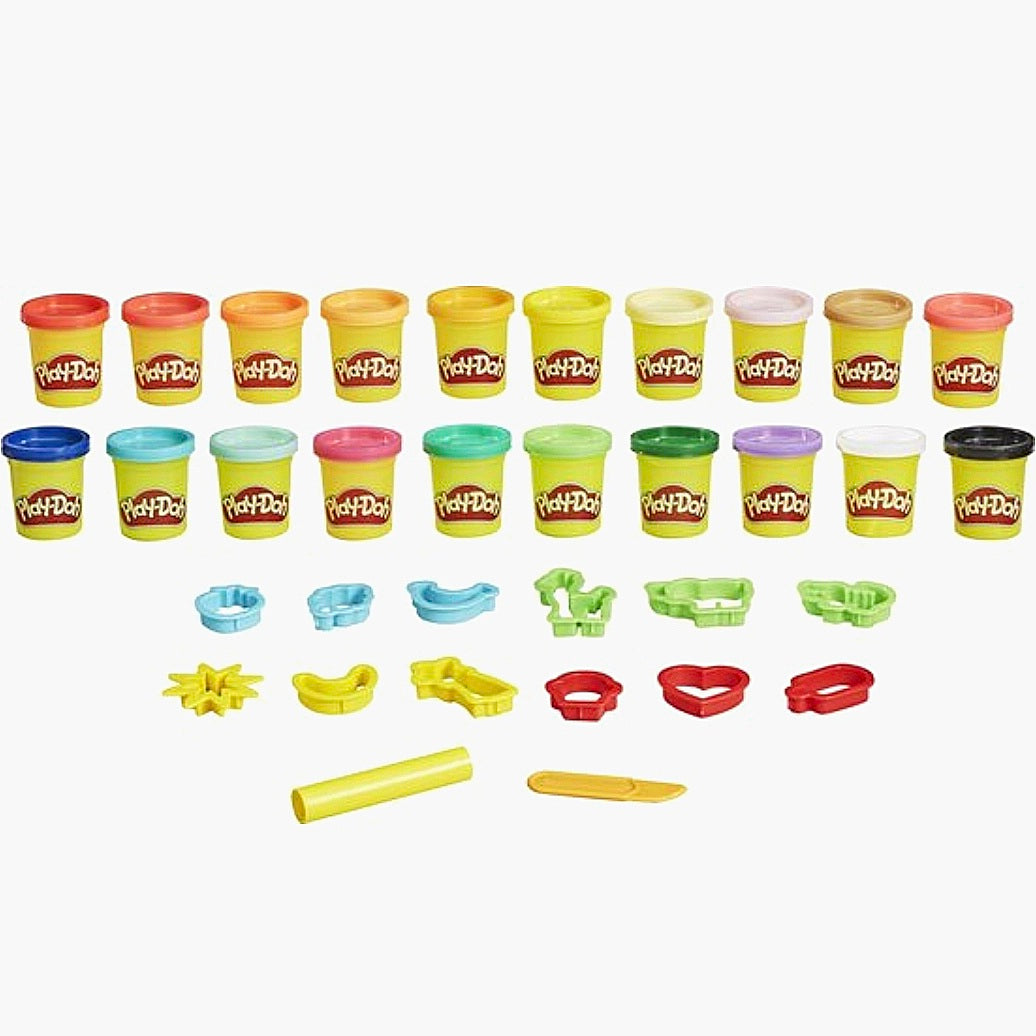 Hasbro: Play-Doh - Bucket of Fun - 20 kleipotjes + 14 Figuren