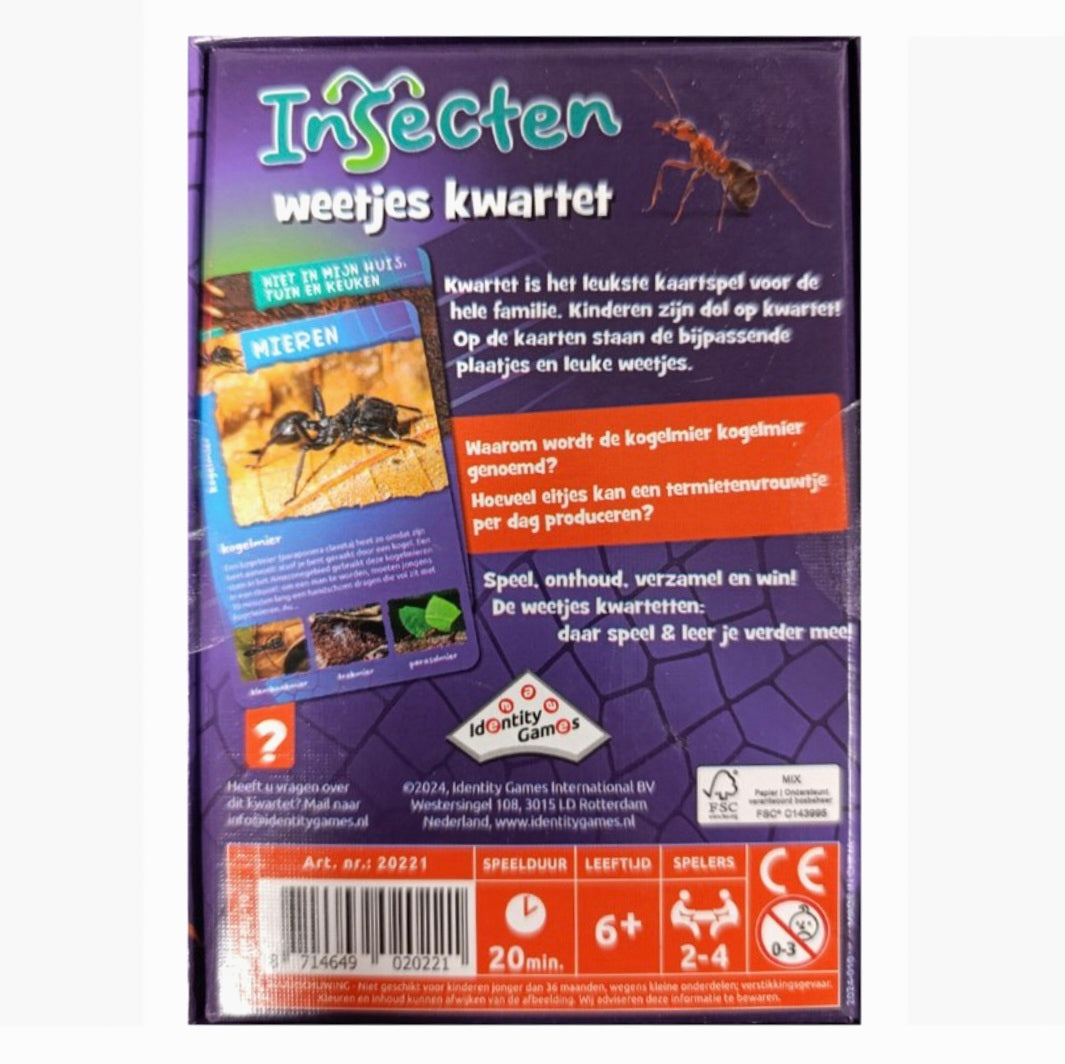 Identity Games: Insecten weetjes - Kwartet