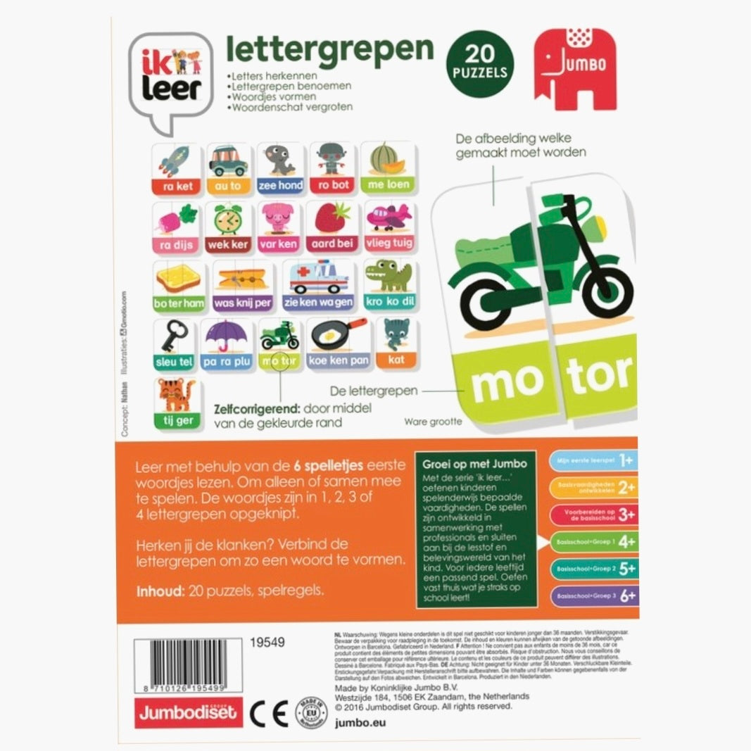 Jumbo: Ik Leer - Lettergrepen - 4+jaar