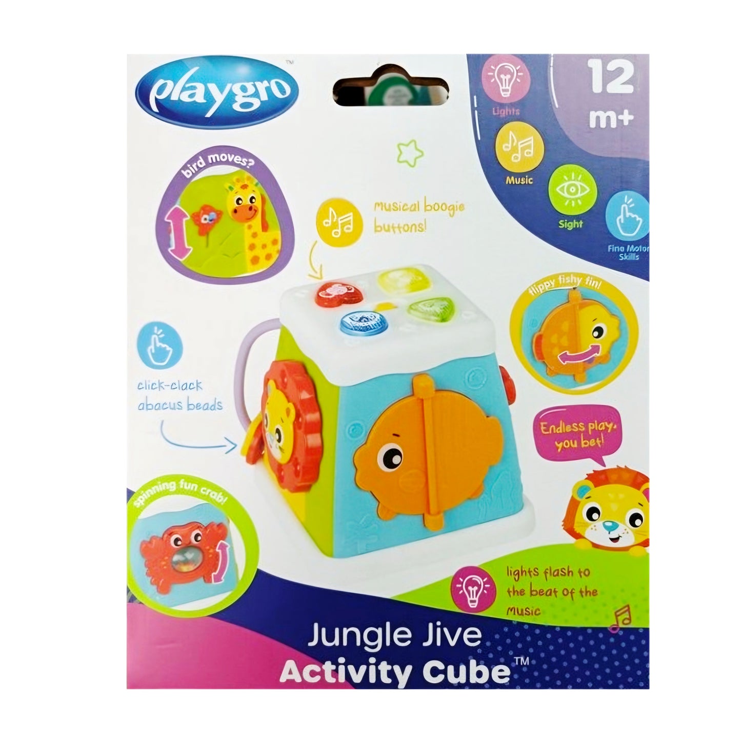 Playgro: Jungle Jive activity Cube - 12mnd+