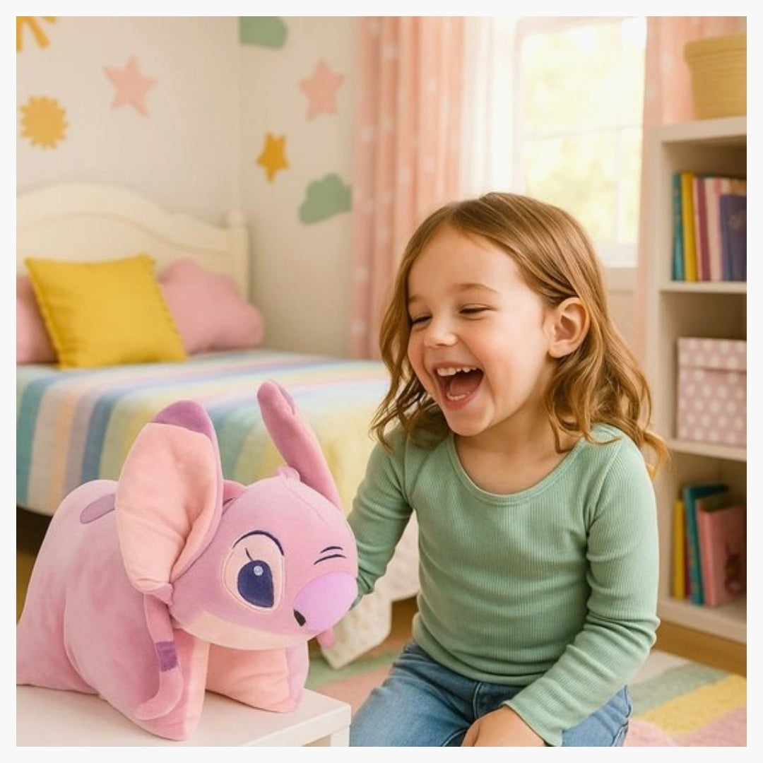 Stitch: Angel Kussen & Knuffel 2in1