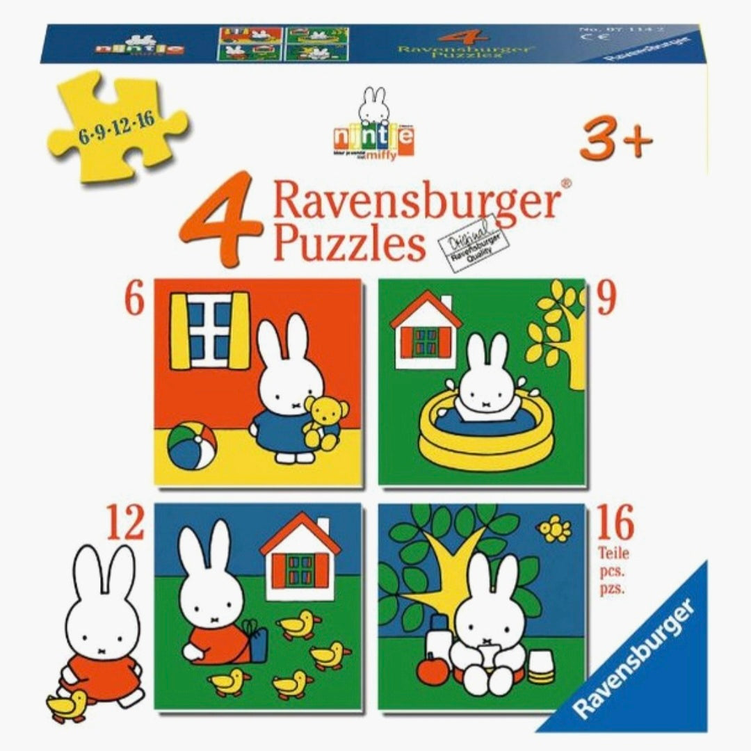 Nijntje: 4 Puzzels - 6+9+12+16