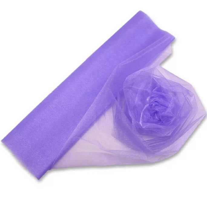 0,5 x 10m Organza - diverse kleuren OP=OP