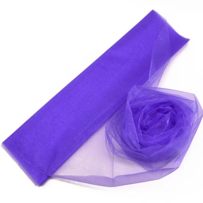 0,5 x 10m Organza - diverse kleuren OP=OP