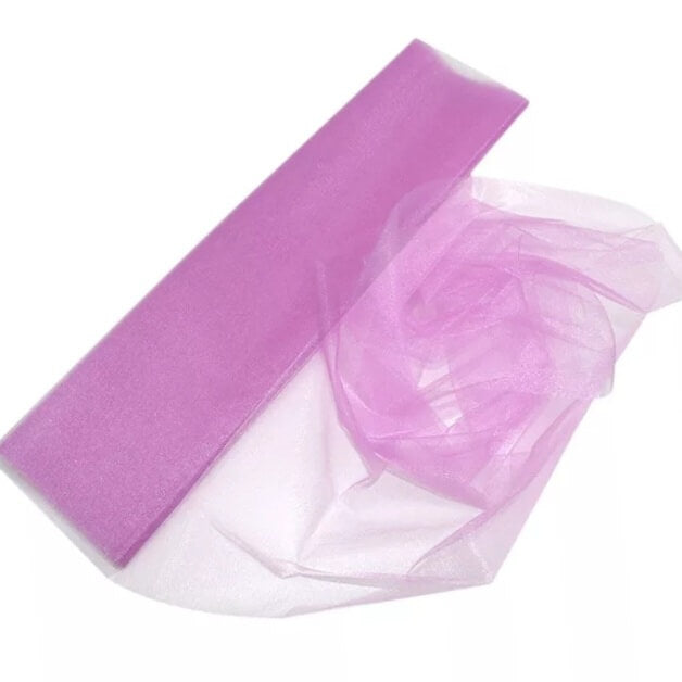 0,5 x 10m Organza - diverse kleuren OP=OP