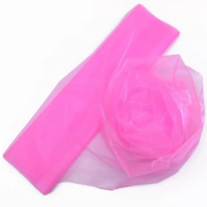 0,5 x 10m Organza - diverse kleuren OP=OP