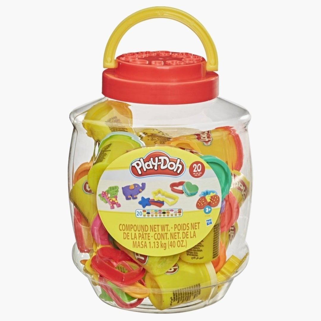 Hasbro: Play-Doh - Bucket of Fun - 20 kleipotjes + 14 Figuren