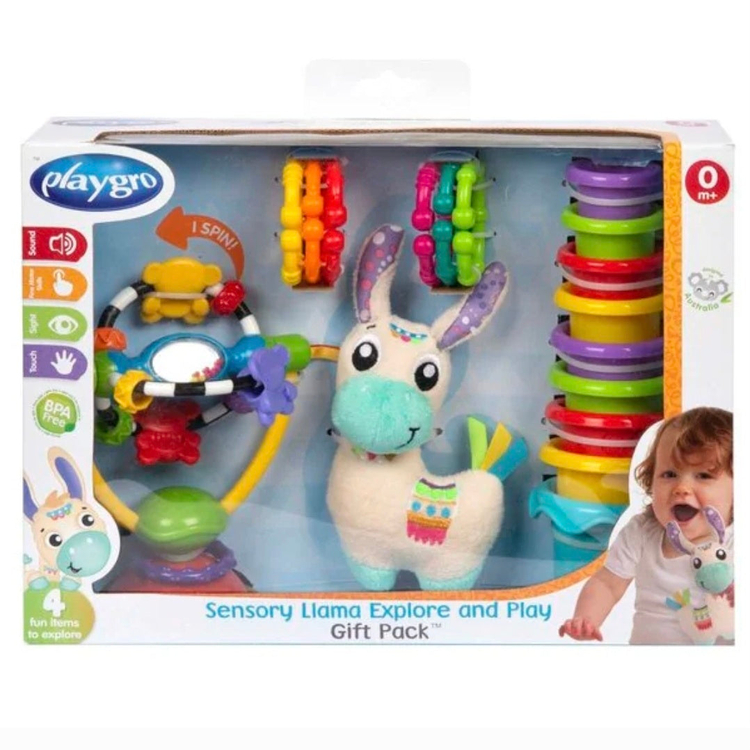 Playgro: Geschenkset - Sensory Lama Explore and Play