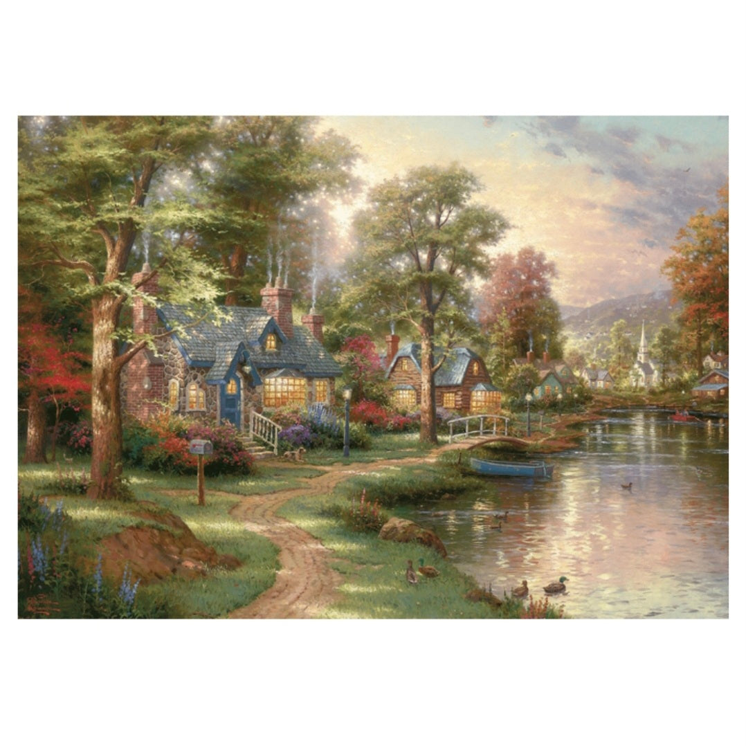 Schmidt: Thomas Kinkade - Aan het meer - 1500