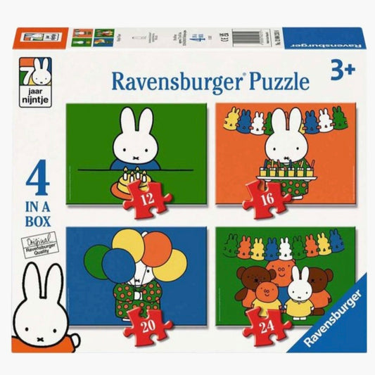 Ravensburger: Nijntje 70 jaar - 4-in-1 Puzzel