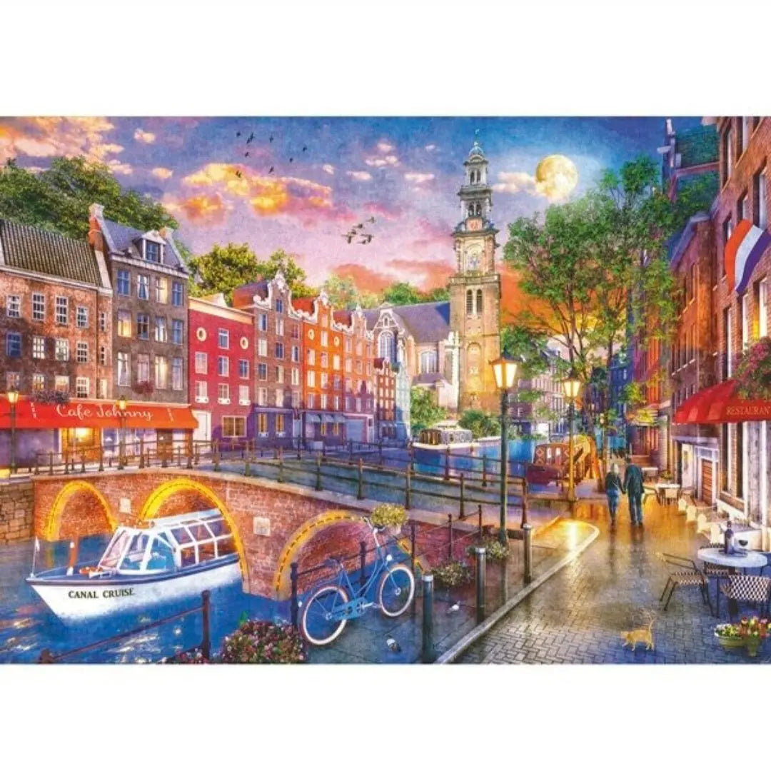 Ravensburger: Zonsondergang Amsterdam - 1000 - Multiplaza