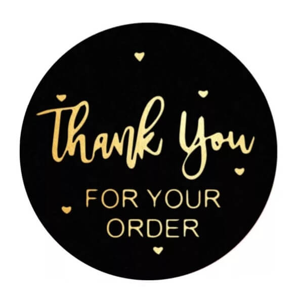 2,5cm Thank You Stickers - Diverse Soorten