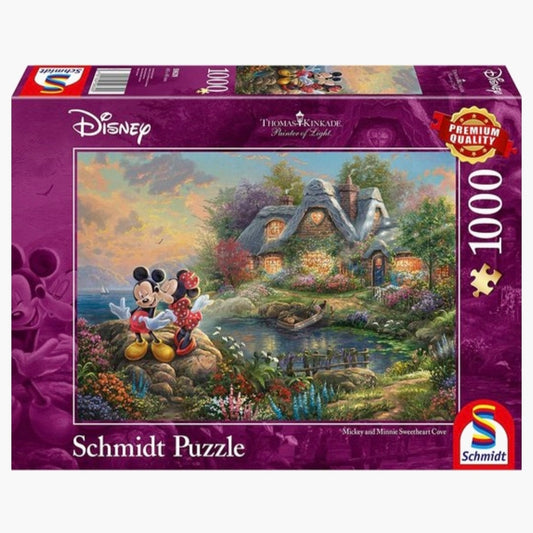 Thomas Kinkade: Disney Mickey & Minnie - Sweetheart Cove - 1000