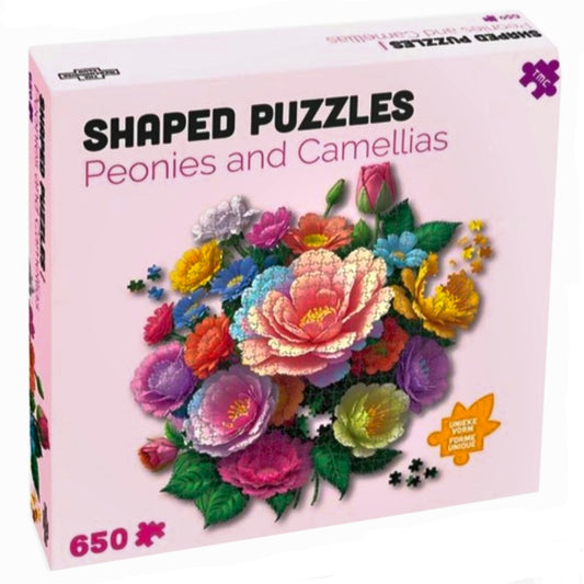 Shaped puzzel: Peonies and Camellias - 650