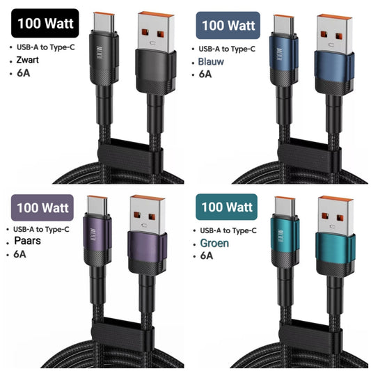 USB-C Oplaadkabel - 1 Meter Op=Op