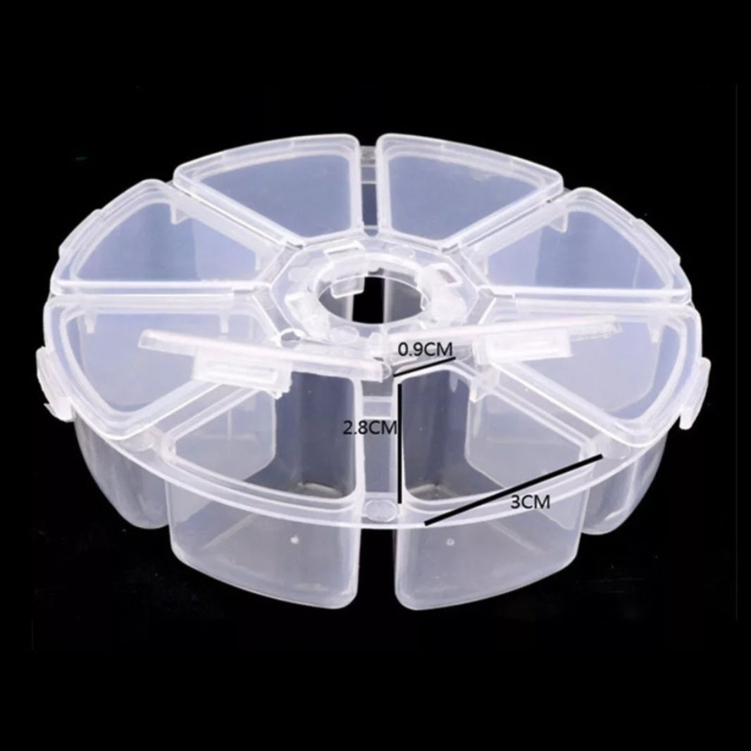 Ronde Sorteerdoos 8 vakken