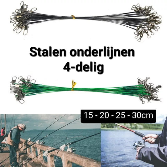 Stalen onderlijnen 4-delig