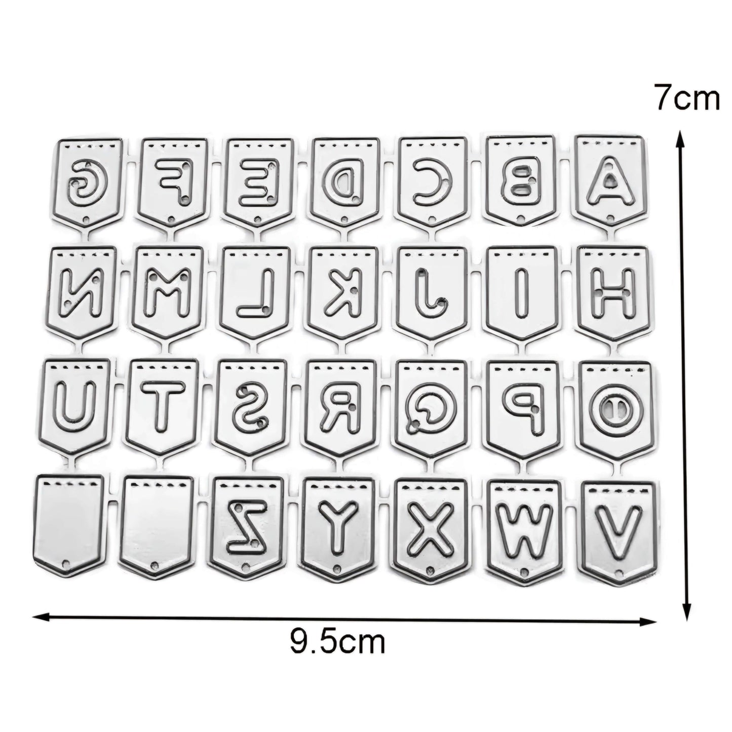 Stansmes Vlaggen alfabet Hoofdletters