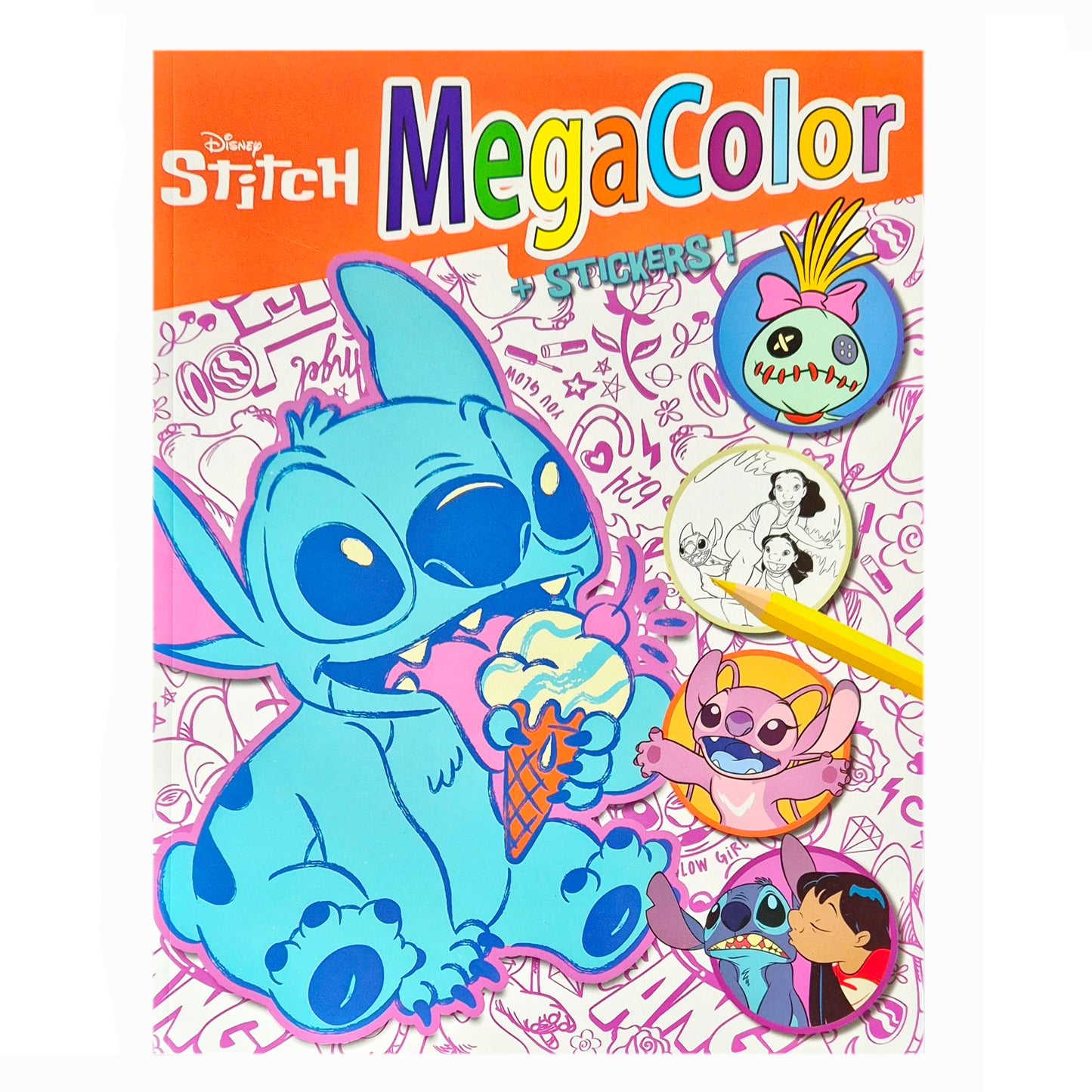 Kleurboek Lilo & Stitch megacolor + stickers