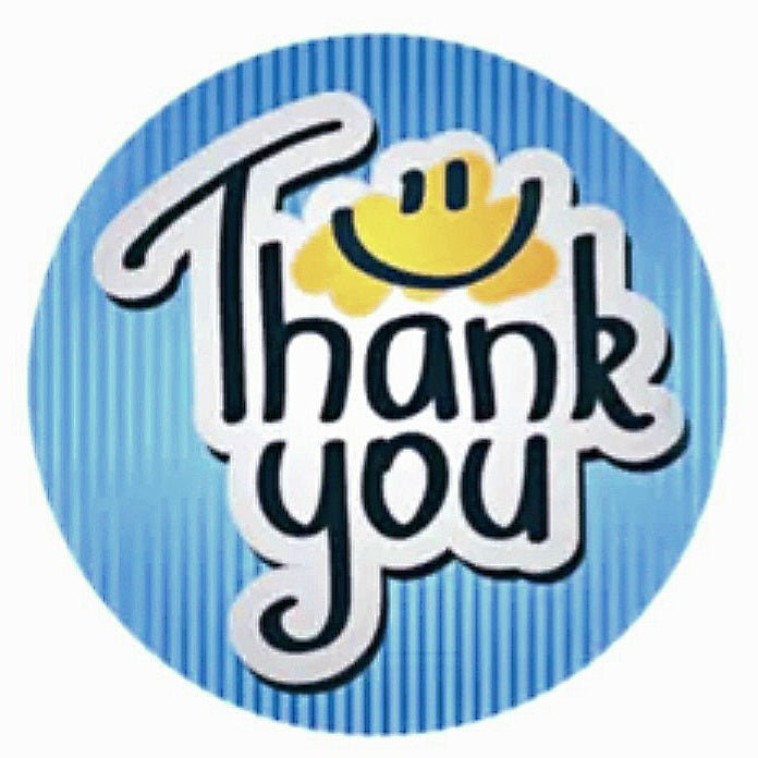 2,5cm Thank You Stickers - Diverse Soorten