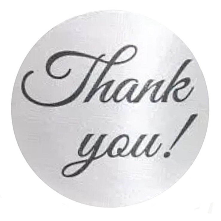 2,5cm Thank You Stickers - Diverse Soorten