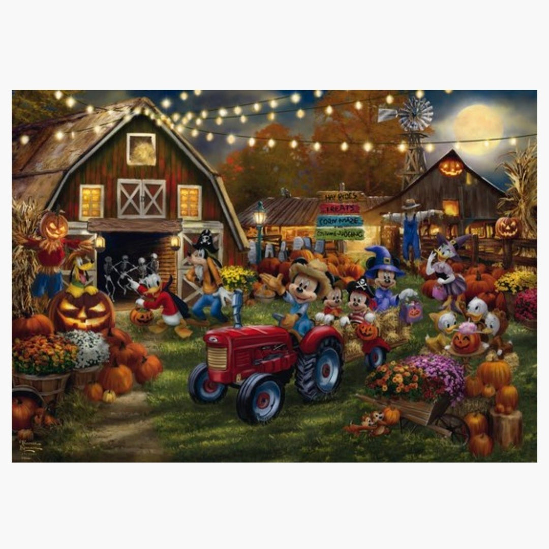 Thomas Kinkade: Disney Mickey & Minnie - Pumpkin Festival - 1000