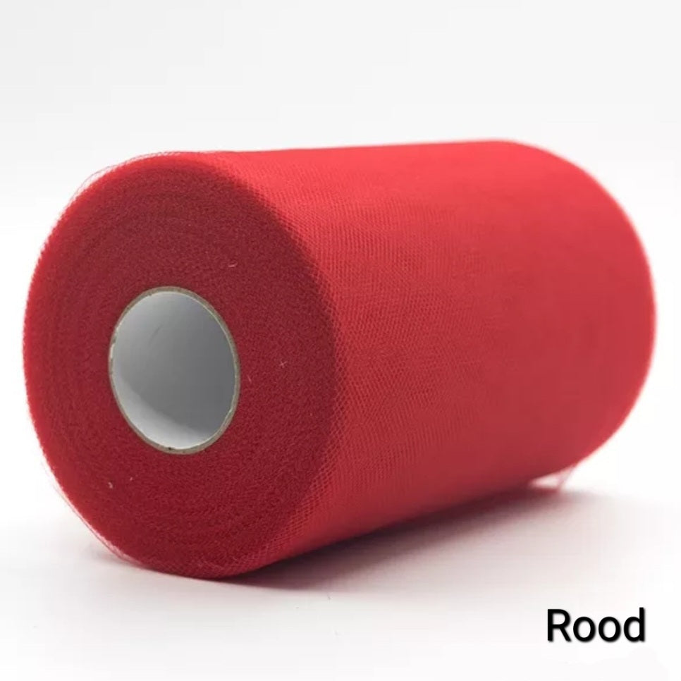 15cm Tule - Prijs per meter  (Diverse kleuren)