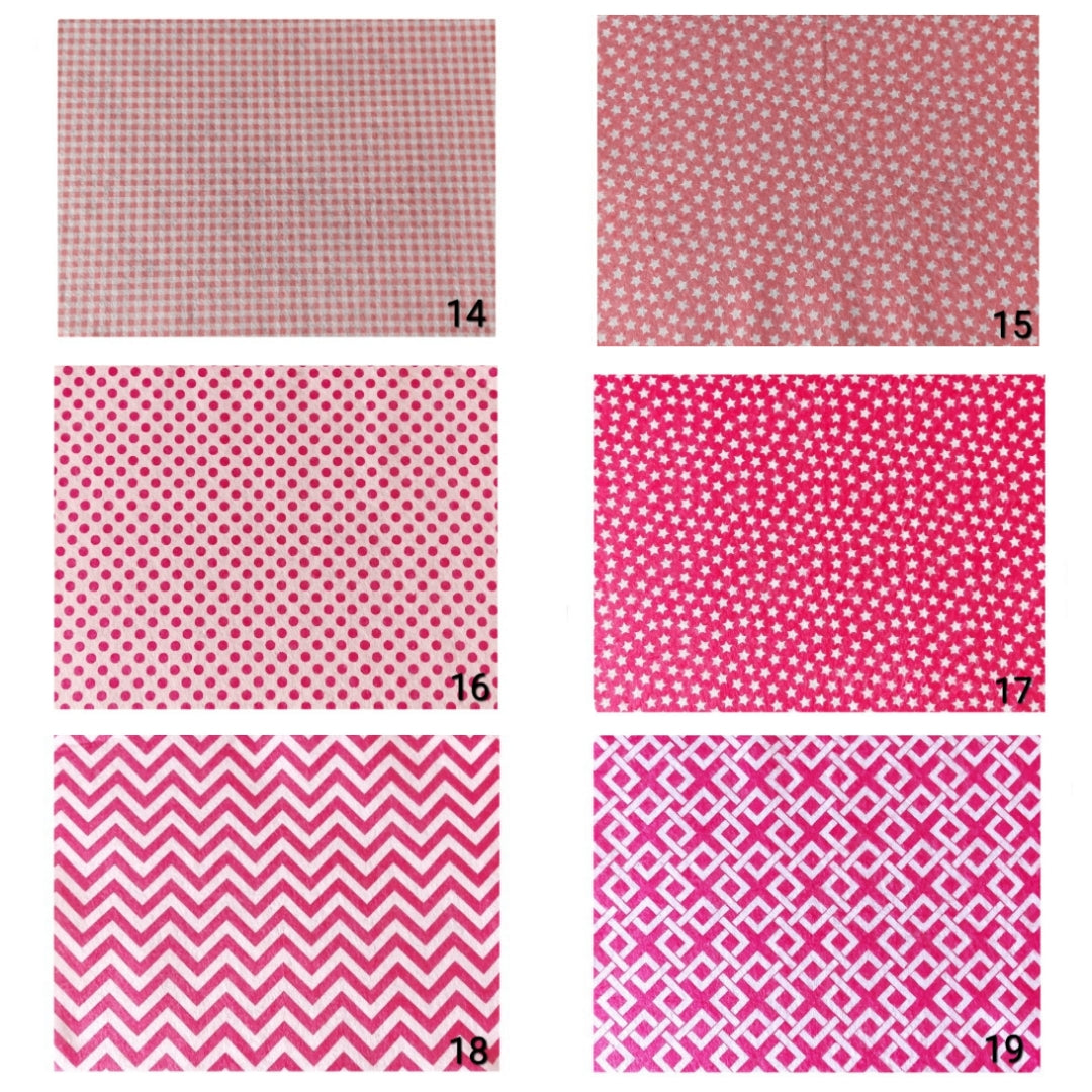 Vilt stof lapjes - Diverse Kleuren OP=OP
