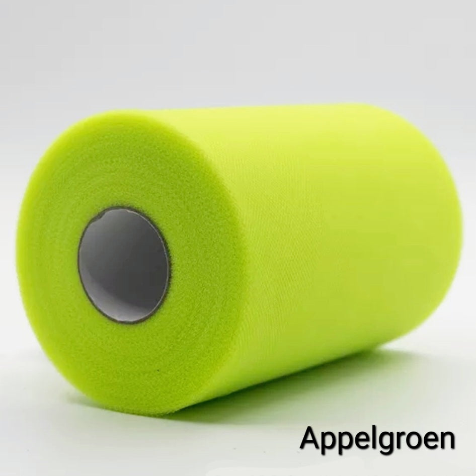 15cm Tule - Prijs per meter  (Diverse kleuren)