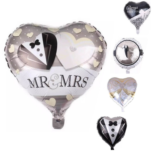 45cm Aluminium bruids ballonnen - Diverse Soorten