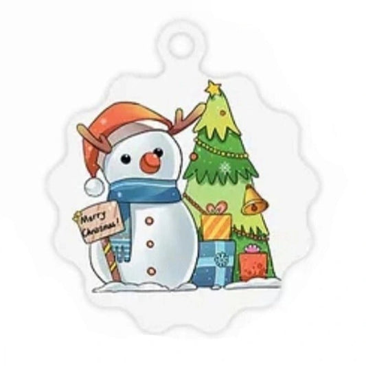 Kerst Cadeaukaartjes sneeuwpop (10 Stuks) - Multiplaza