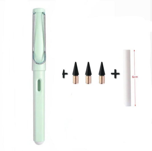 Luxe potlood pen + gum + 3 extra punten - Multiplaza