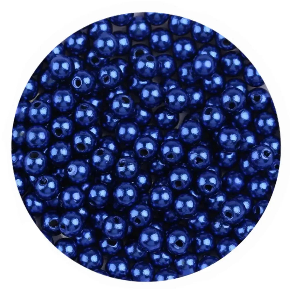 10g Acryl parelkralen 4mm -  Diverse kleuren  -  Multiplaza